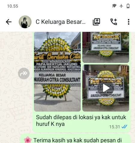 Pengiriman Papan Bunga Duka Lebakgedong