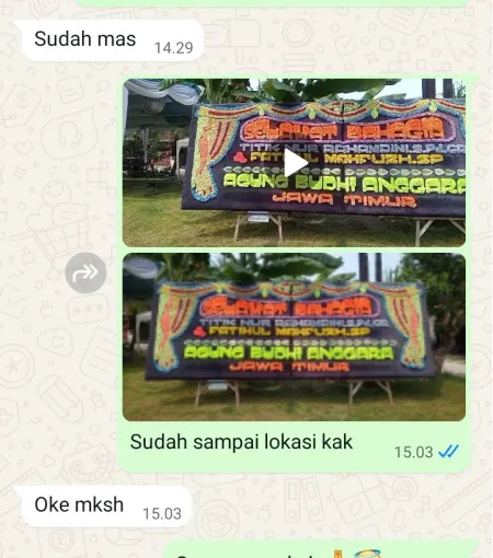 Pengiriman Papan Bunga Lebakgedong